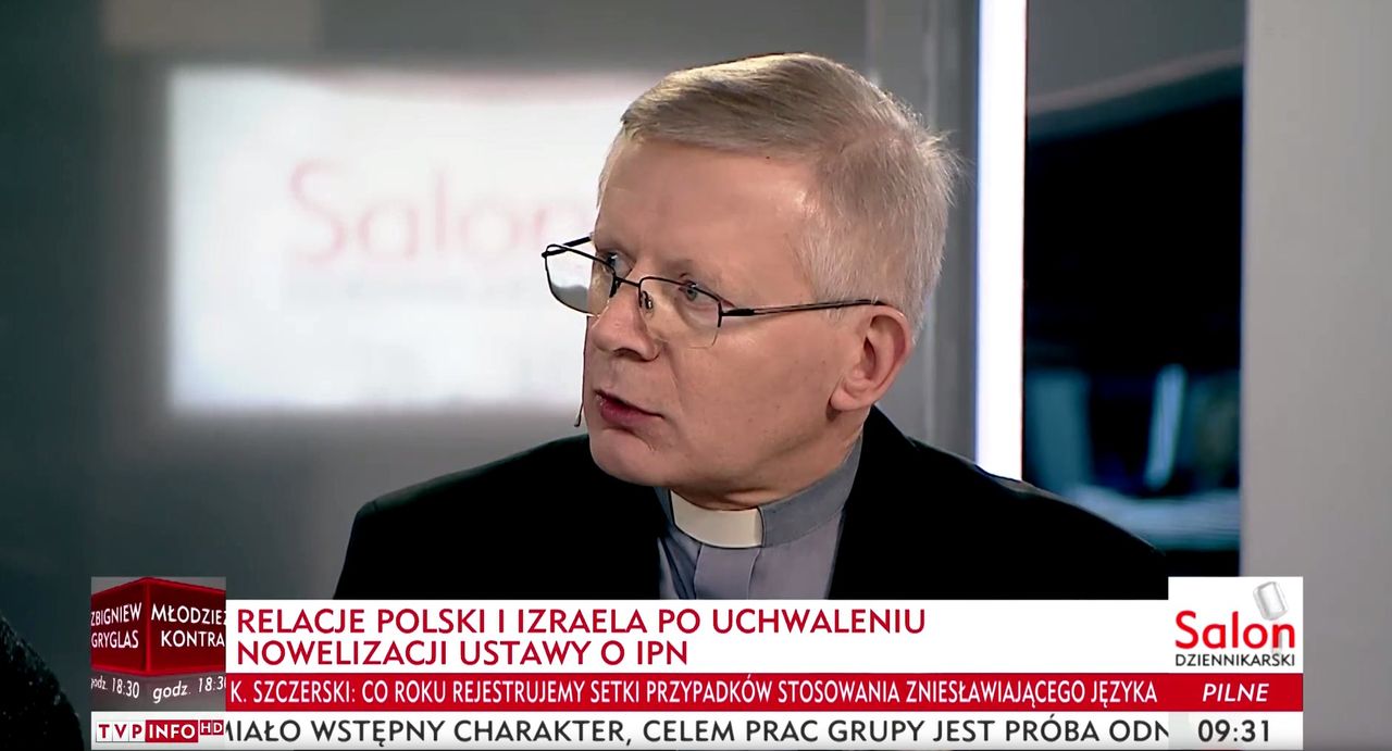 Zaskakujące wyznanie księdza w TVP. "Trudno będzie patrzeć z sympatią na Żydów"