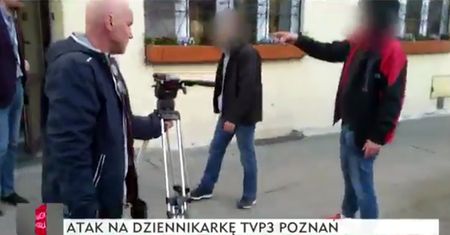 Atak na ekipę TVP. "Tobie, k…, poderżnę gardło"