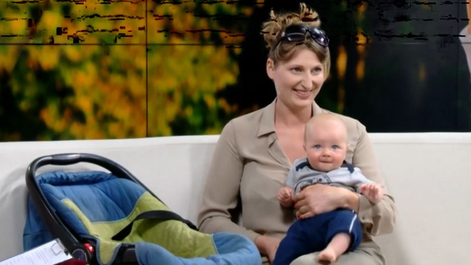 Ewa ze swoją córką w Telewizji WP