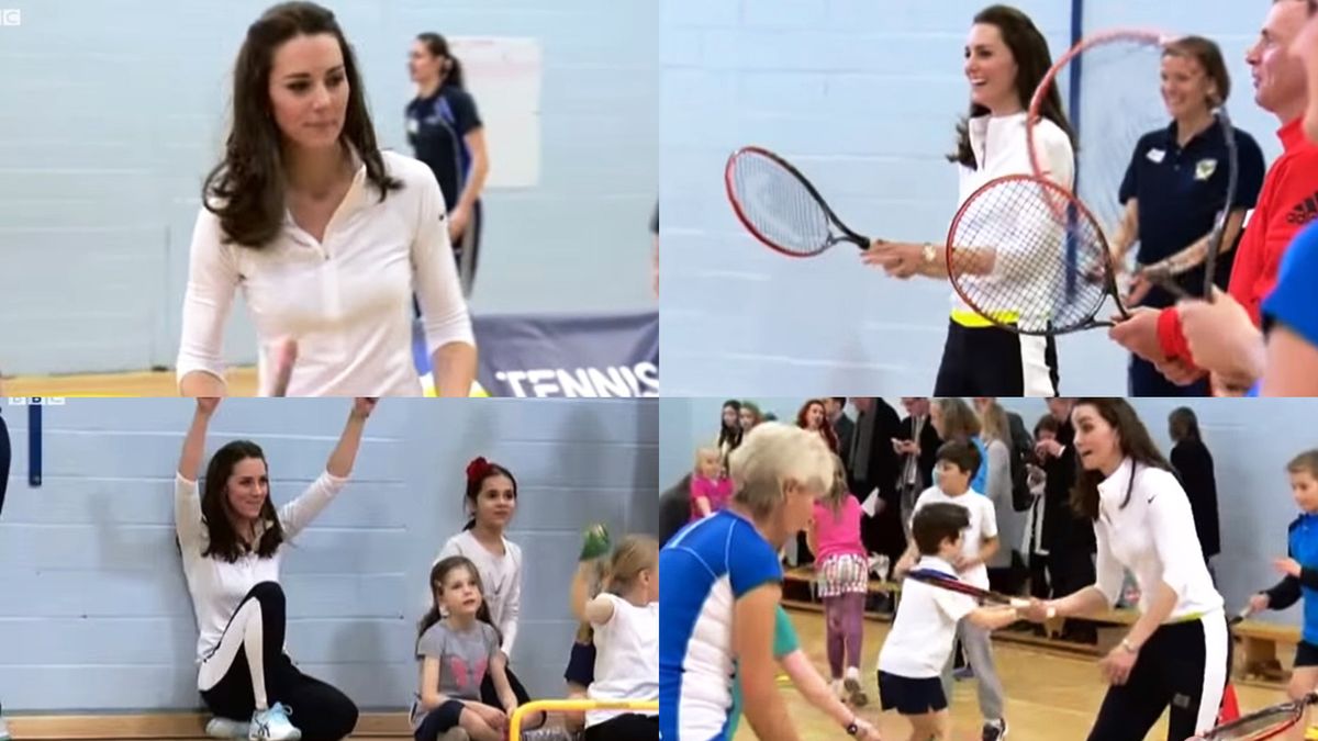 Księżna Kate gra w tenisa