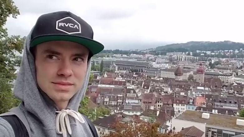 Nathan Nannenga nakręcił filmik z wakacji w Europie