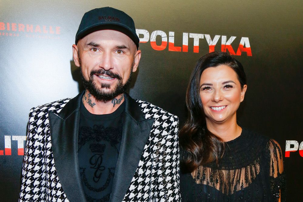 Patryk Vega na premierze filmu "Polityka"