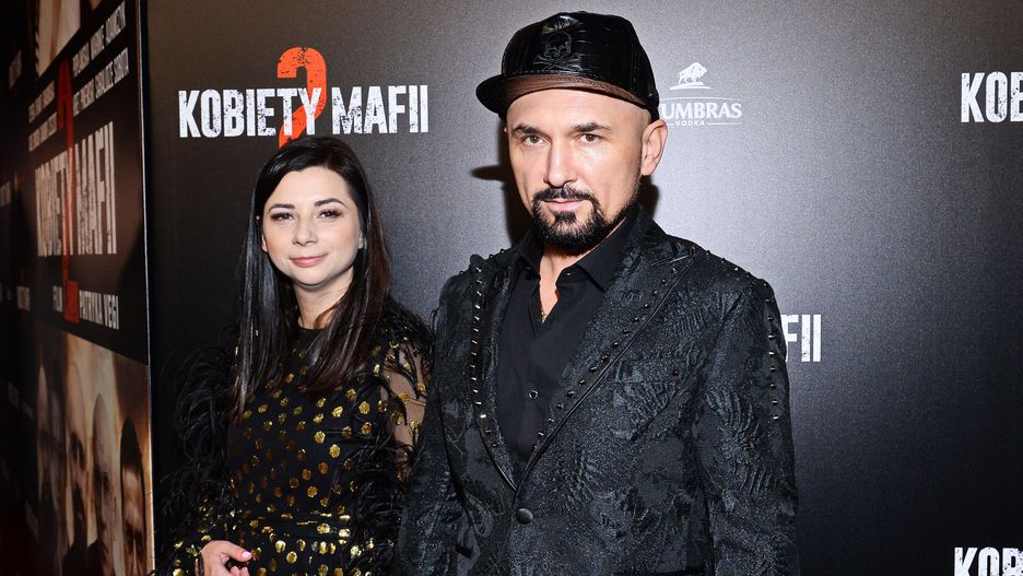 Patryk Vega z żoną Katarzyną Słomińską