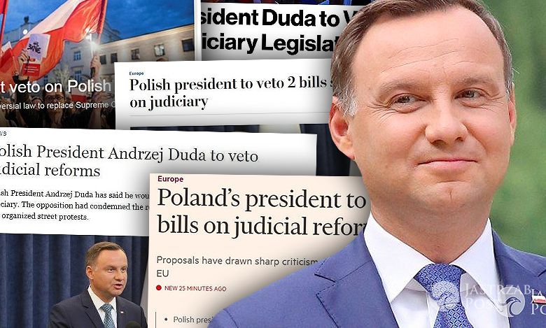 Andrzej Duda weto światowe media