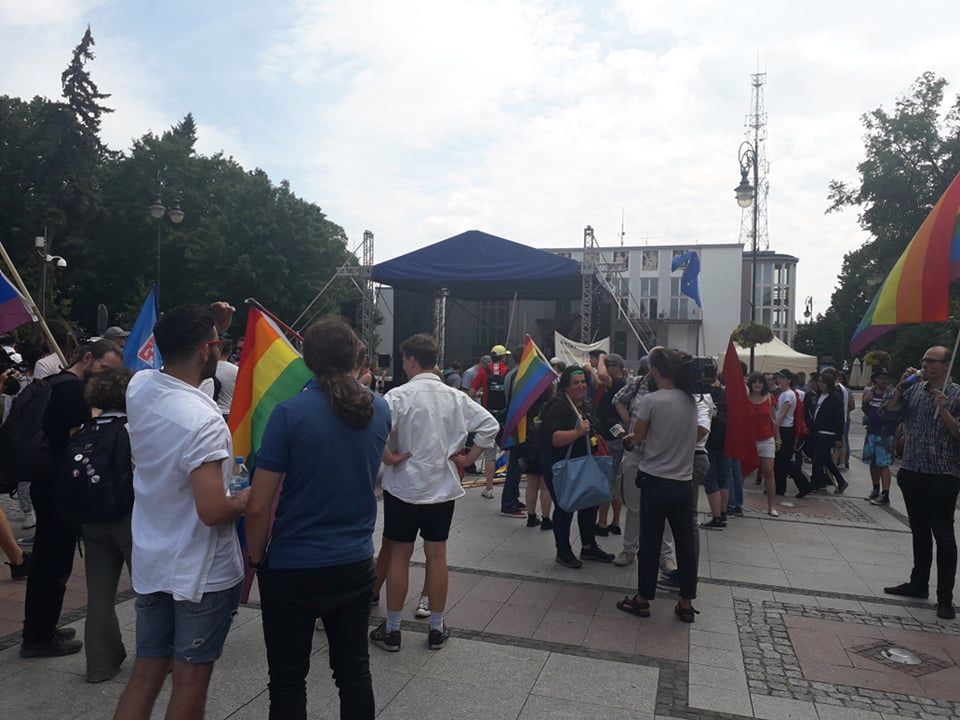 Białystok. Wiec "Polska przeciw przemocy" 