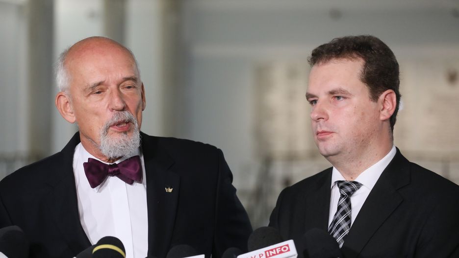 Jacek Wilk ogłosił swoją decyzję na wspólnej konferencji prasowej z Januszem Korwin-Mikke