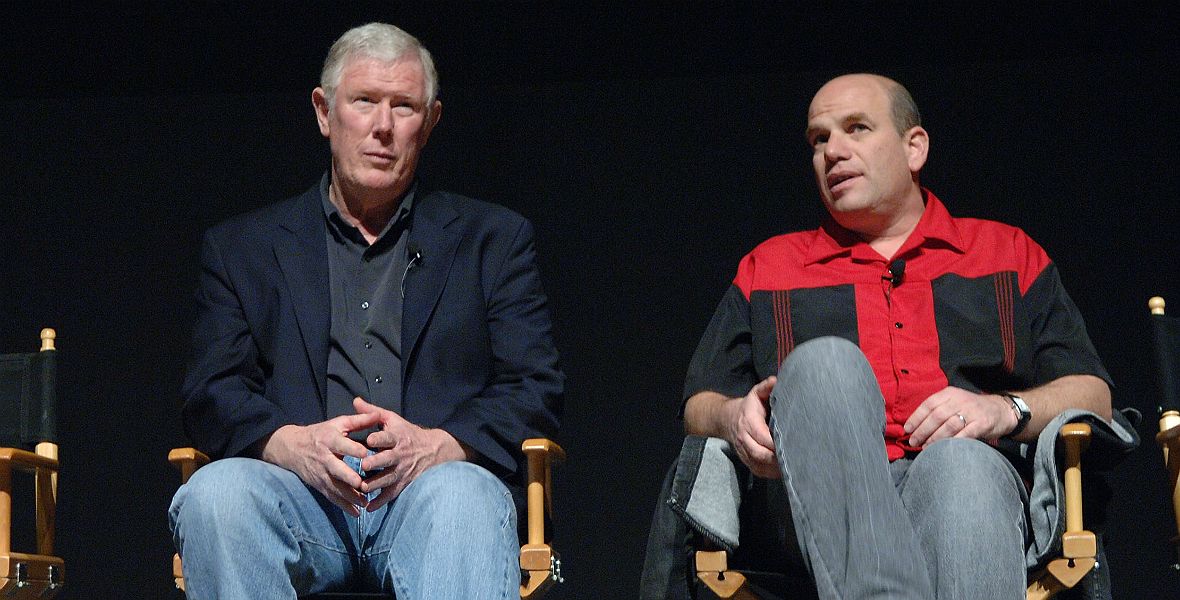 Ed Burns i David Simon - twórcy "The Wire" 