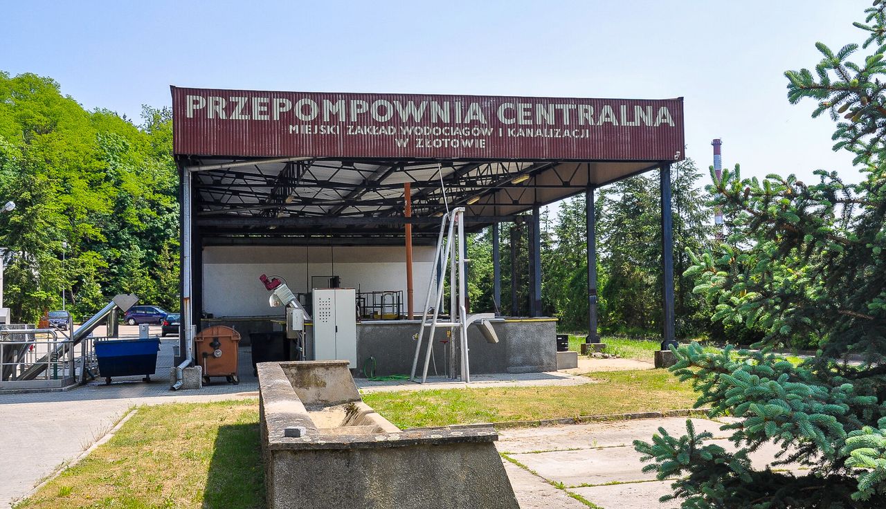 Ludzki płód w przepompowni ścieków