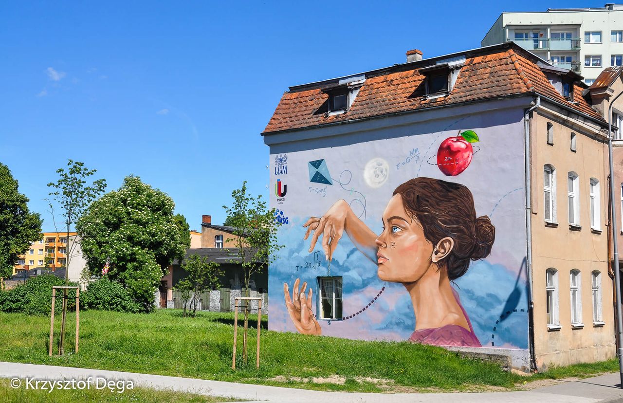 Nowy mural w Pile