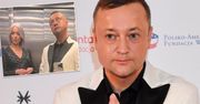Dawno niewidziany Mozil z żoną na salonach. Ominęła ściankę, a szkoda, bo wyglądała przepięknie. To był zakrapiany wieczór