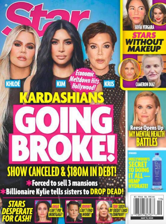 Kardashianki na okładce Star