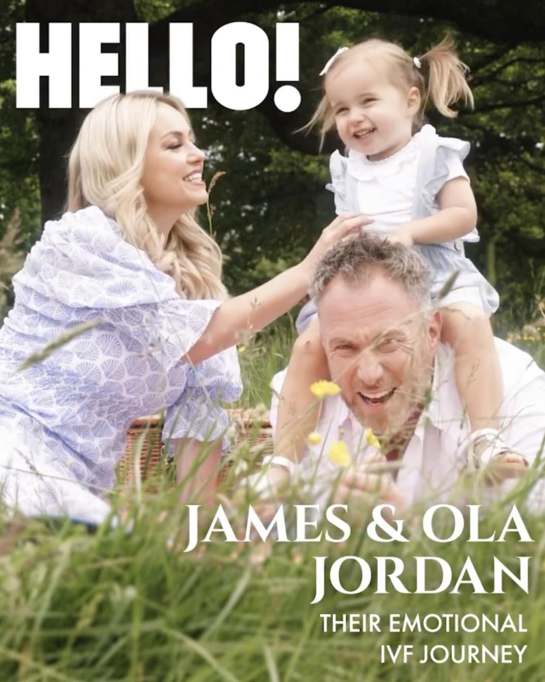 Ola Jordan i James Jordan z córką w sesji dla HELLO!
