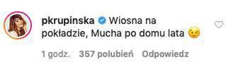 Paulina Krupińska o zdjęciu Wojewódzkiego i Muchy