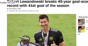 “Lewandowski”, “Oscarowy scenariusz sukcesu”, “Jest lepszy niż Ronaldo i Messi”.