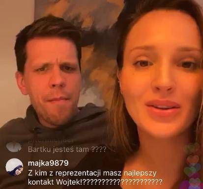 Wojtek Szczęsny i Marina na live czacie