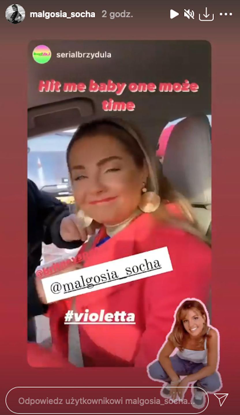 Małgorzata Socha na planie BrzydUli. Violetta Kubasińska-Hu w nowej fryzurze