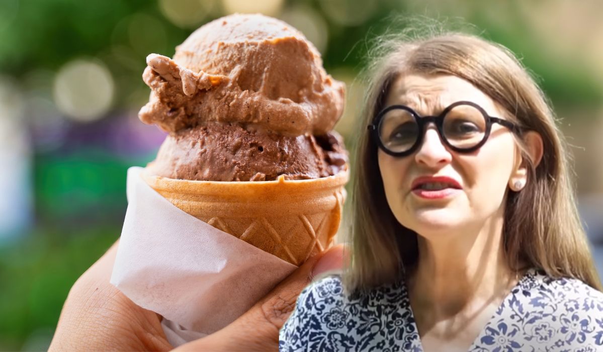 Ekspertka twierdzi, że Polacy skrajnie nieelegancko jedzą lody - Pyszności; Fot. Adobe Stock/Instagram: Irena Kamińska-Radomska (screenshot)