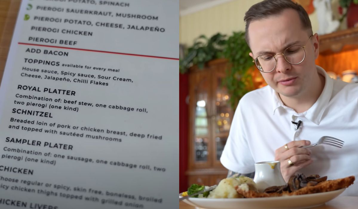 Ile kosztuje polskie obiad w Los Angeles? Jak smakuje? - Pyszności; Fot.  YouTube: Sprawdzam Jak (screenshot)