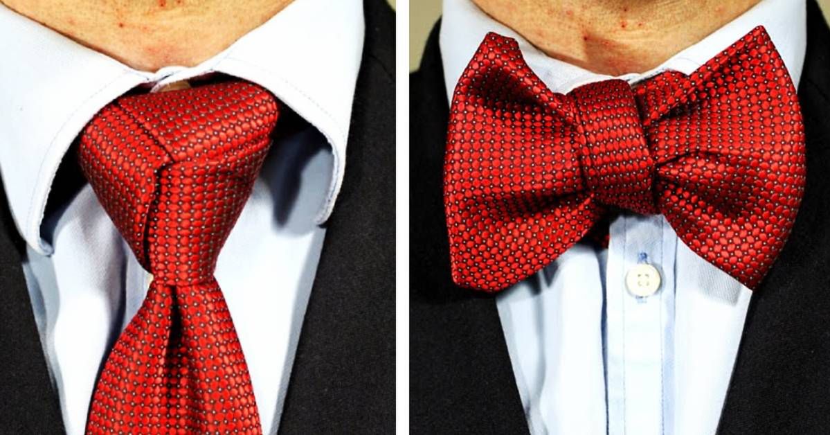 Prosty sposób jak zawiązać muszkę z krawata