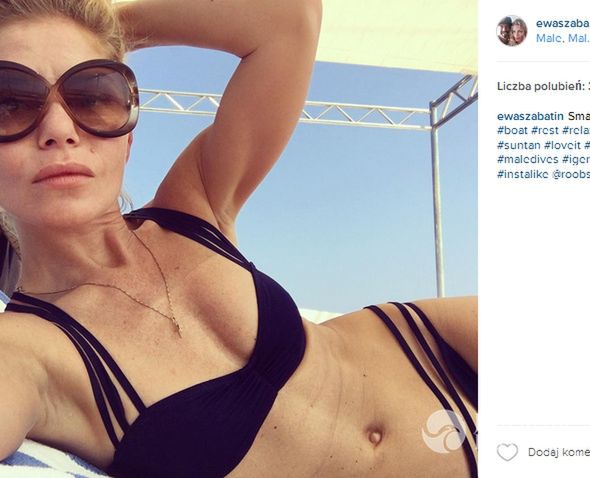 Ewa Szabatin w bikini na Malediwach