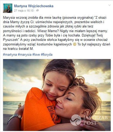 Martyna Wojciechowska pochwaliła się listem od córki