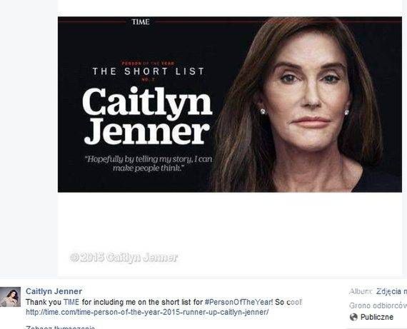Caitlyn Jenner nominowana do tytułu Człowieka Roku 2015