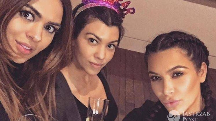KIm Kardashian spędziła Sylwestra w dresie