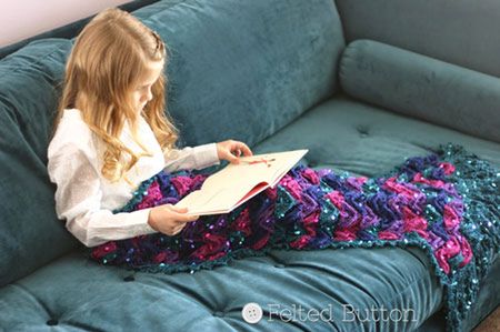 Mermaid Tail Crochet Blanket