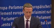 Mark Zuckerberg przeprasza w Brukseli