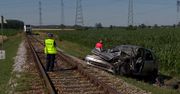 Kierowca wjechał pod szynobus, zmarł mimo 1,5-godzinnej reanimacji