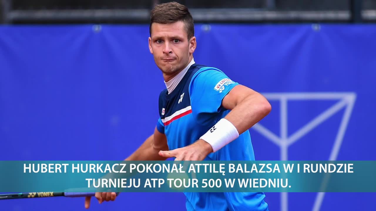 Hubert Hurkacz pokonał Attilę Balazsa w I rundzie turnieju ATP Tour 500 w Wiedniu