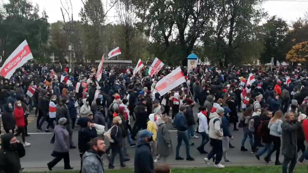 Policja aresztowała kilkadziesiąt osób podczas niedzielnych demonstracji w Mińsku