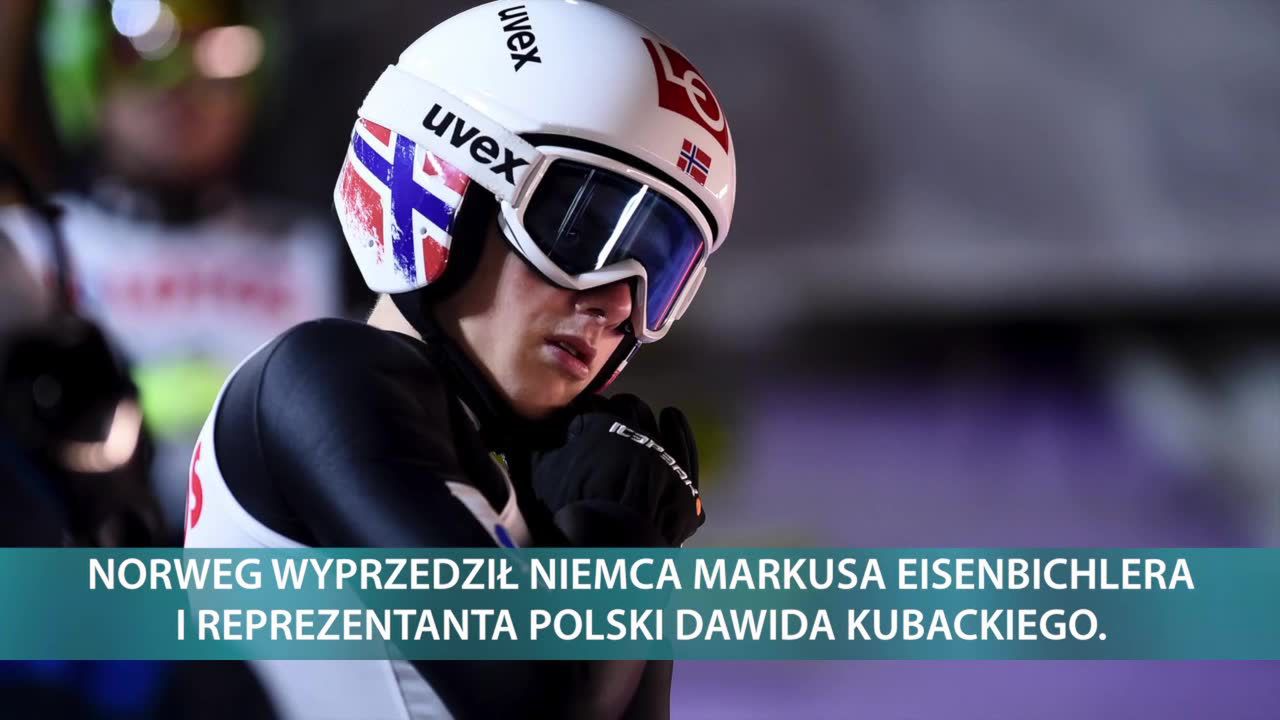 Niedzielne zawody wygrał Halvor Egner Granerud, Dawid Kubacki ponownie na podium