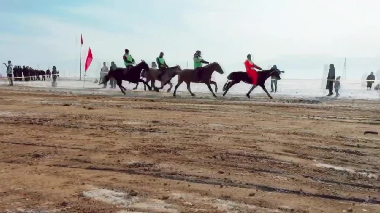 Ponad 100 koni wzięło udział w tradycyjnych wyścigach Mount Moni w Mongolii Wewnętrznej