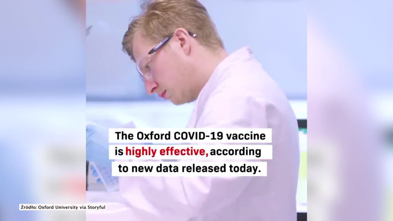 Naukowcy z Uniwersytetu Oksfordzkiego kończą pracę nad szczepionką na COVID-19. Skuteczność 90 proc.
