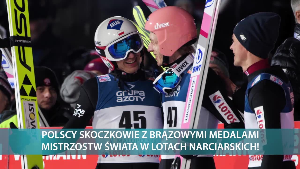 Polscy skoczkowie brązowymi medalistami mistrzostw świata w lotach narciarskich!