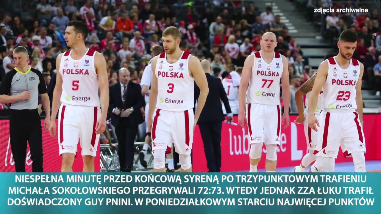 Polska przegrała z Izraelem 72:78 w eliminacjach Eurobasketu 2022