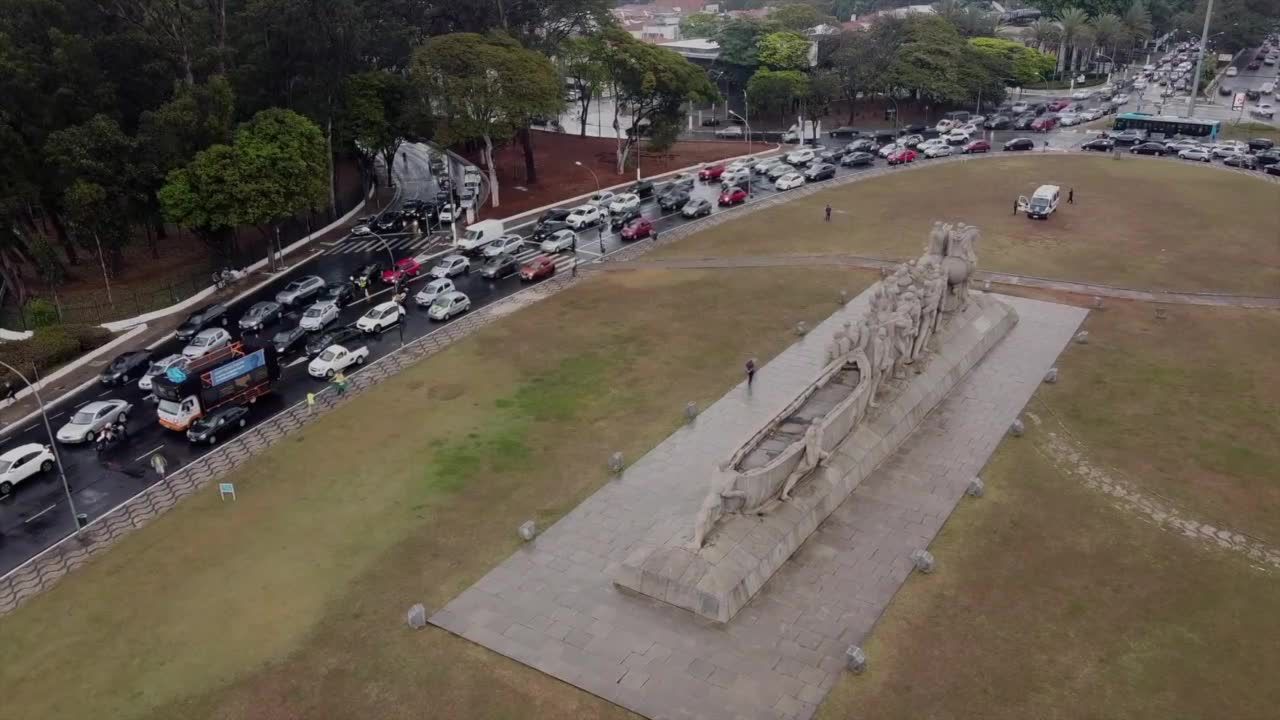 Zmotoryzowany protest w Sao Paulo