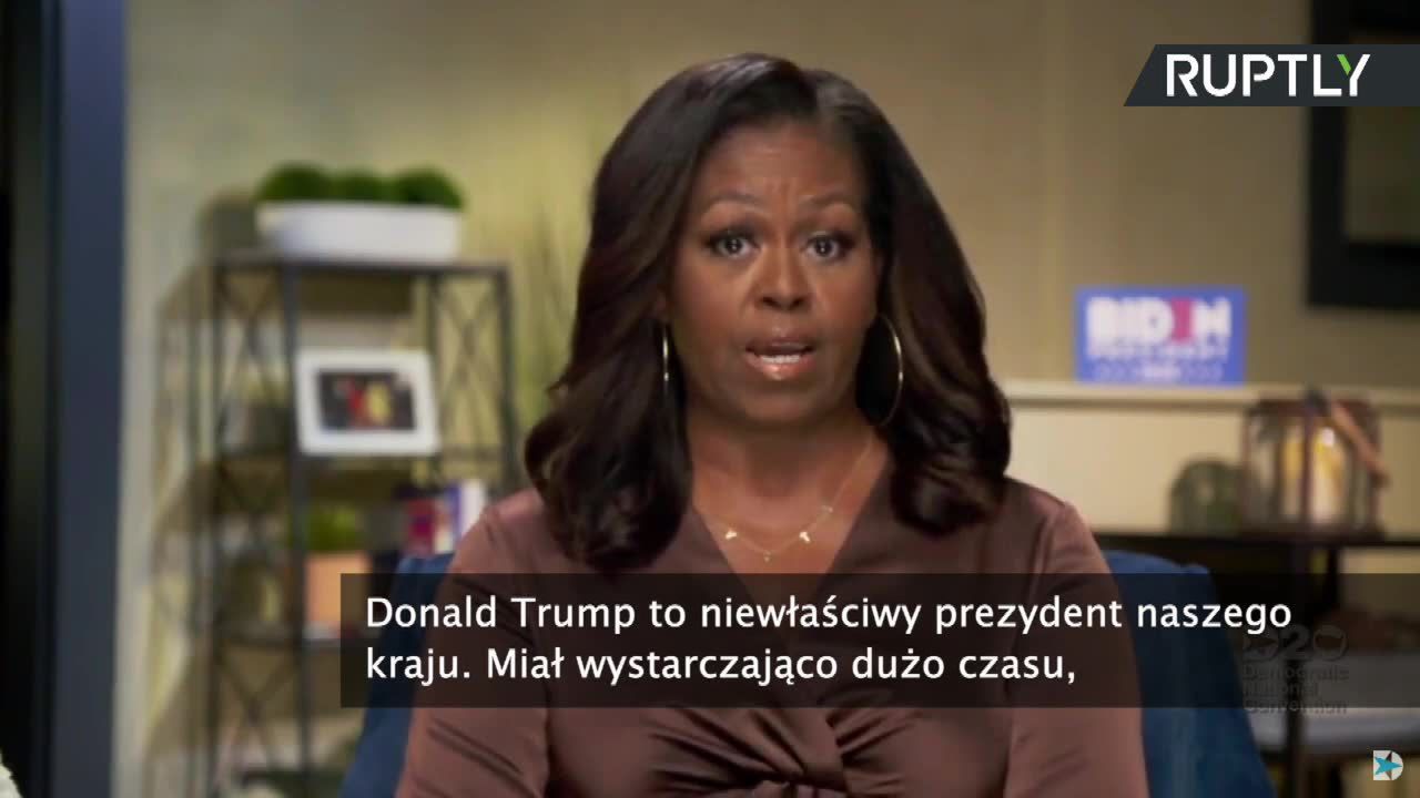 D. Trump to niewłaściwy prezydent naszego kraju”. Michelle Obama na konwencji Partii Demokratycznej