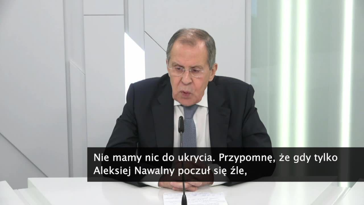 S. Ławrow: Niemcy zwlekają z przesłaniem ustaleń w sprawie A. Nawalnego