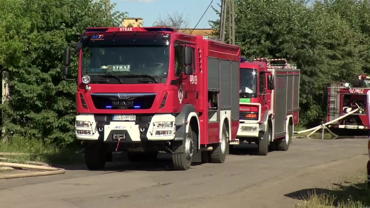 Pożar składowiska odpadów w Kutnie. Spłonęły pozostałości farb i lakierów