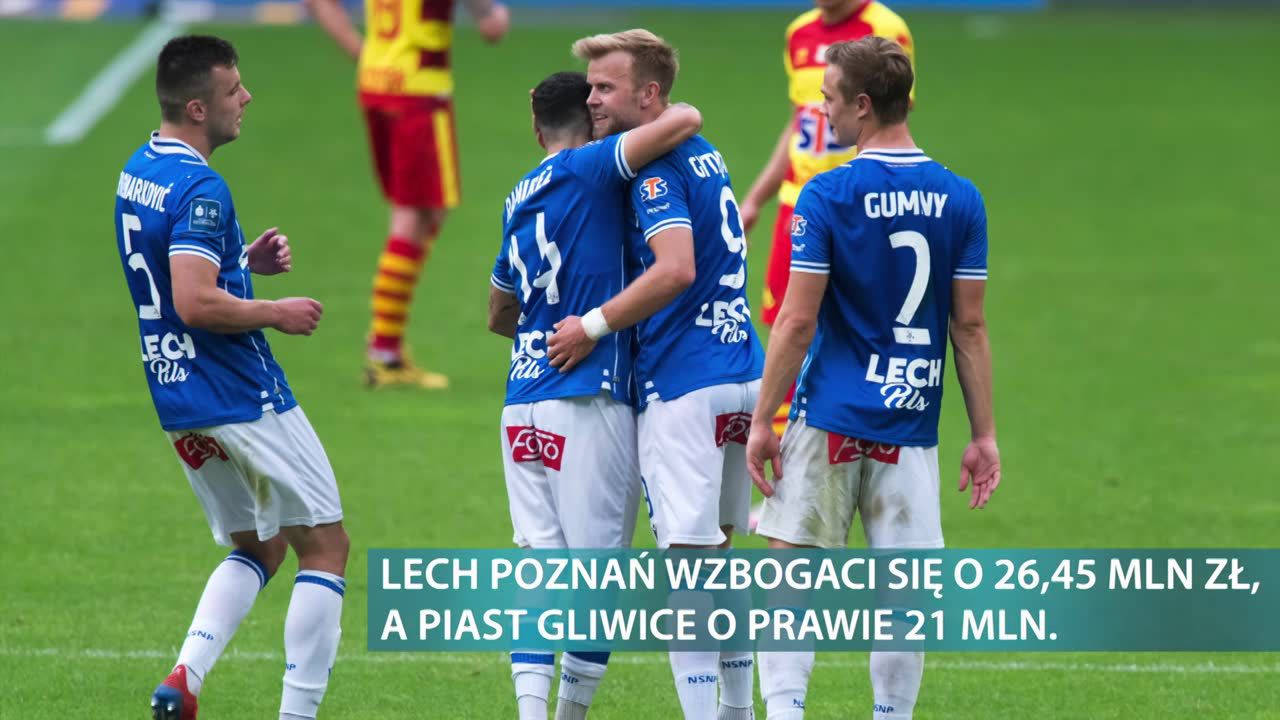 Kluby ekstraklasy zarobiły ogromne pieniądze. Ponad 31 mln dla mistrzów Polski