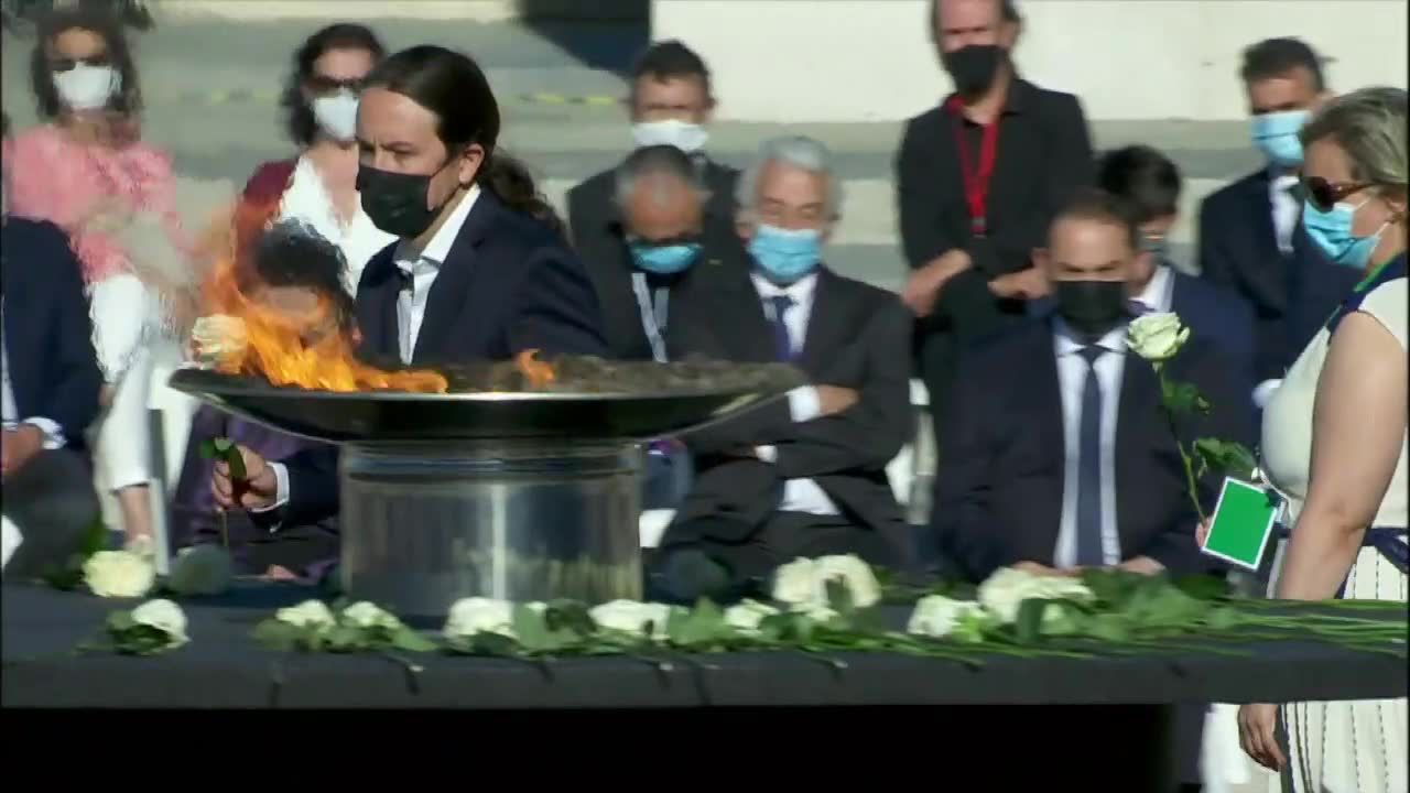 Ofiary koronawirusa upamiętnione w Madrycie. Ceremonii przewodniczył król Filip VI