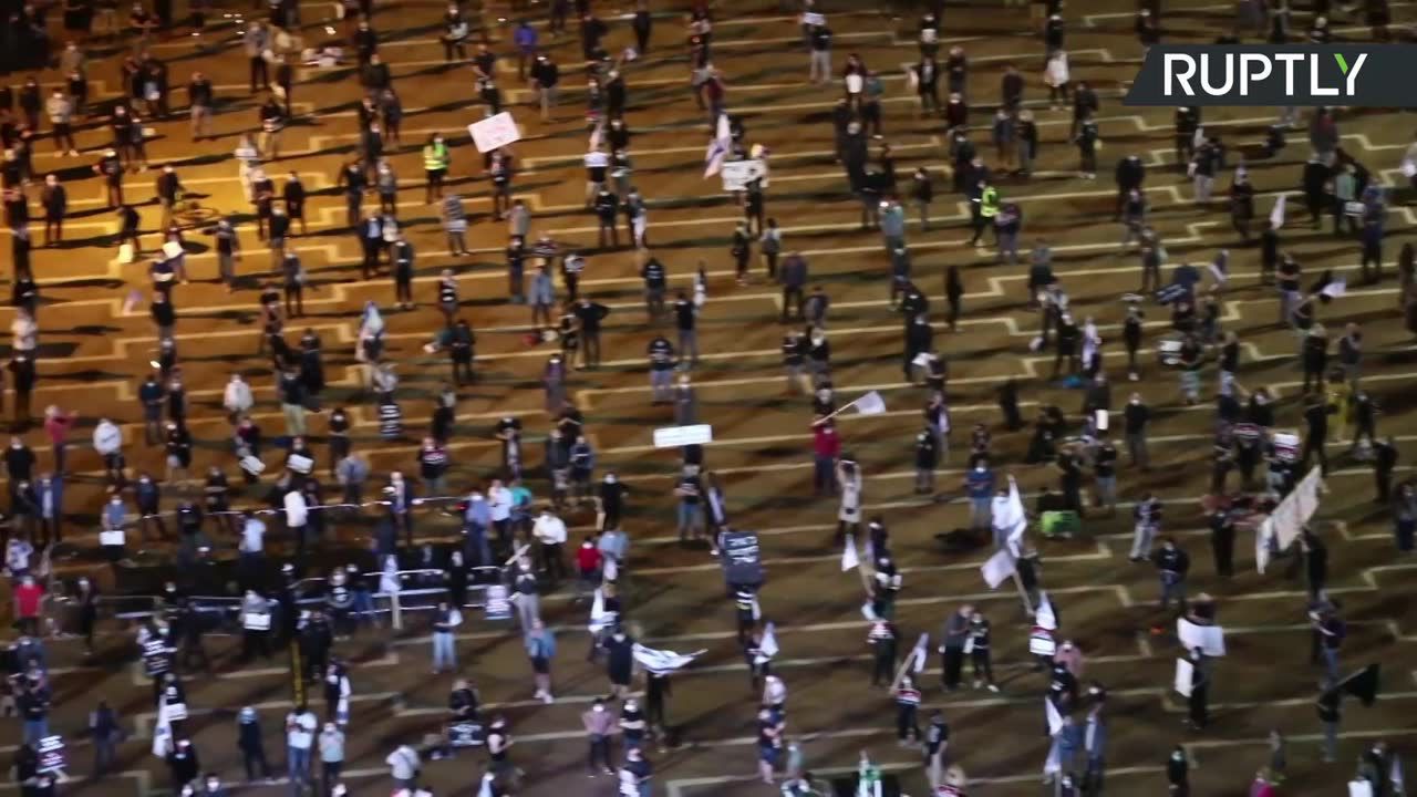 Tysiące osób protestowało przeciwko premierowi Izraela