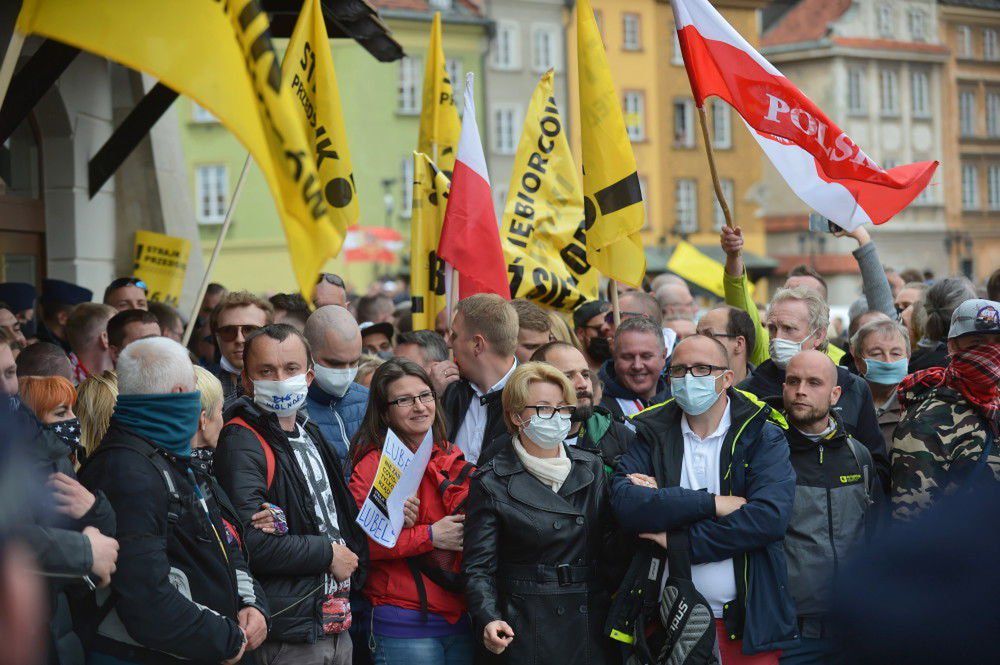 Zakończył się strajk przedsiębiorców na placu Zamkowym w Warszawie