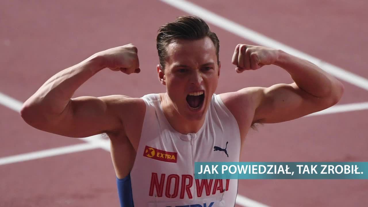 Jak powiedział, tak zrobił. Karsten Warholm pobił rekord świata w biegu na 300 metrów przez płotki