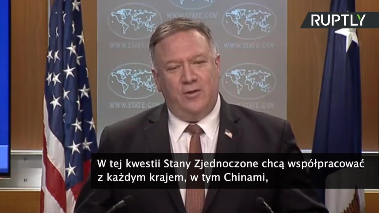 Sekretarz stanu USA: Chiny opóźniały dzielenie się informacjami o koronawirusie z resztą świata