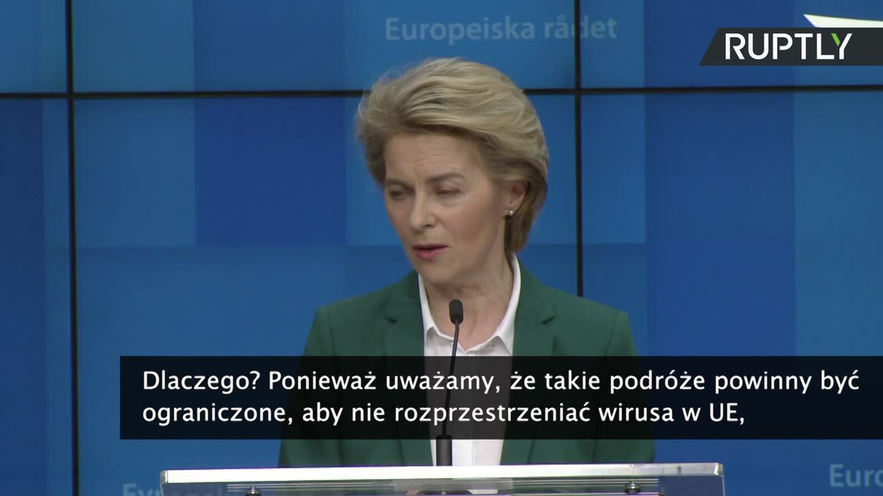 Przewodnicząca KE: Proponujemy wprowadzenie tymczasowych ograniczeń dla podróży do UE