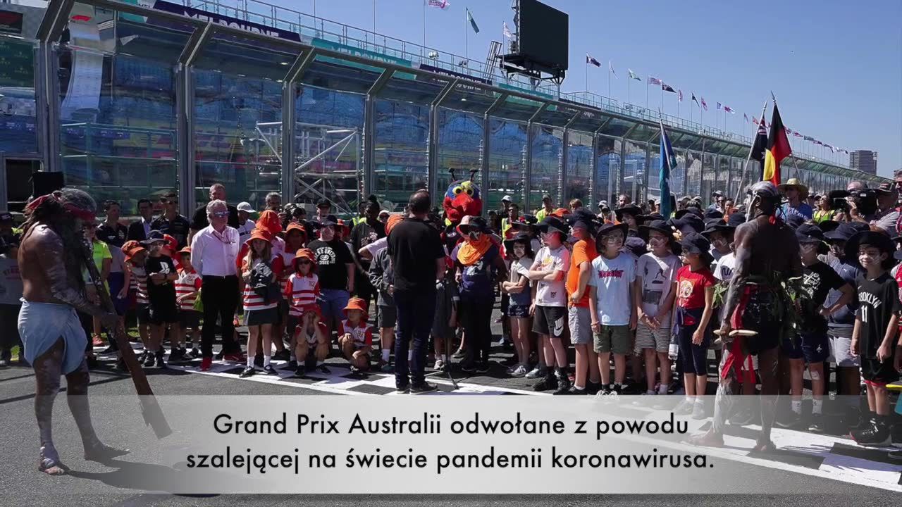 F1: Grand Prix Australii odwołane z powodu koronawirusa