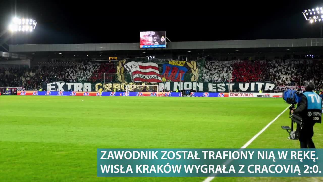 Policja zatrzymała mężczyznę, który podczas derbów Krakowa rzucił butelką po wódce w Jakuba Błaszczykowskiego